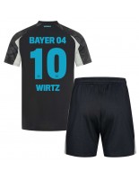 Bayer Leverkusen Florian Wirtz #10 Kolmaspaita Lasten 2024-25 Lyhythihainen (+ shortsit)